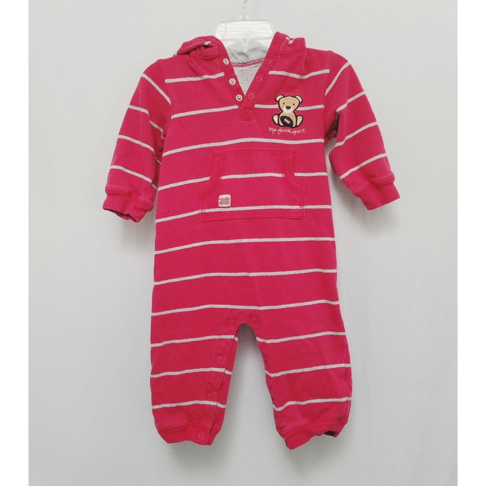 Carter's Striped Hooded One Piece